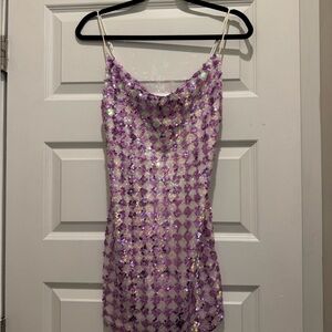 Angel Biba Lavender Sequin Dress